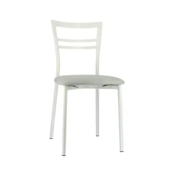 Go 1419 Chaise de cuisine rembourrée en synthétique et métal