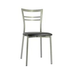 Go 1419 Chaise de cuisine rembourrée en synthétique et métal