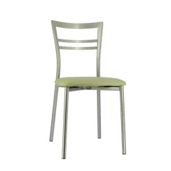Go 1419 Chaise de cuisine rembourrée en synthétique et métal