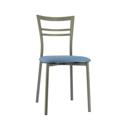 Go 1419 Chaise de cuisine rembourrée en synthétique et métal