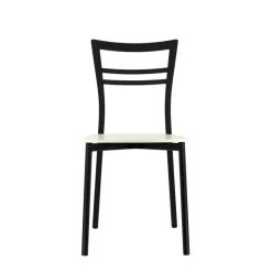 Go Connubia® Chaise contemporaine en métal et assise multiplis bois