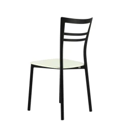 Go Connubia® Chaise contemporaine en métal et assise multiplis bois