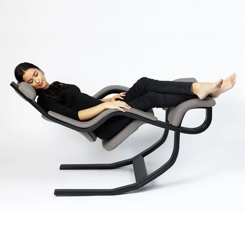 Gravity Varier® Fauteuil de relaxation en tissu et bois