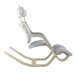Gravity Varier® Fauteuil de relaxation en tissu et bois