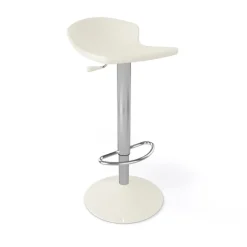 Guliver Tabouret italien réglable en hauteur et pivotant en technopolymère et métal chromé