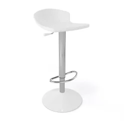 Guliver Tabouret italien réglable en hauteur et pivotant en technopolymère et métal chromé
