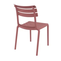 Helen Chaise de jardin moderne empilable en polypropylène