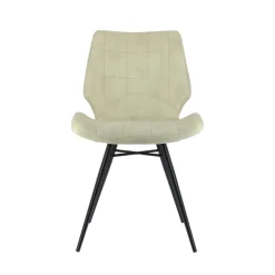 IbérisChaise design vintage rembourrée en velours
