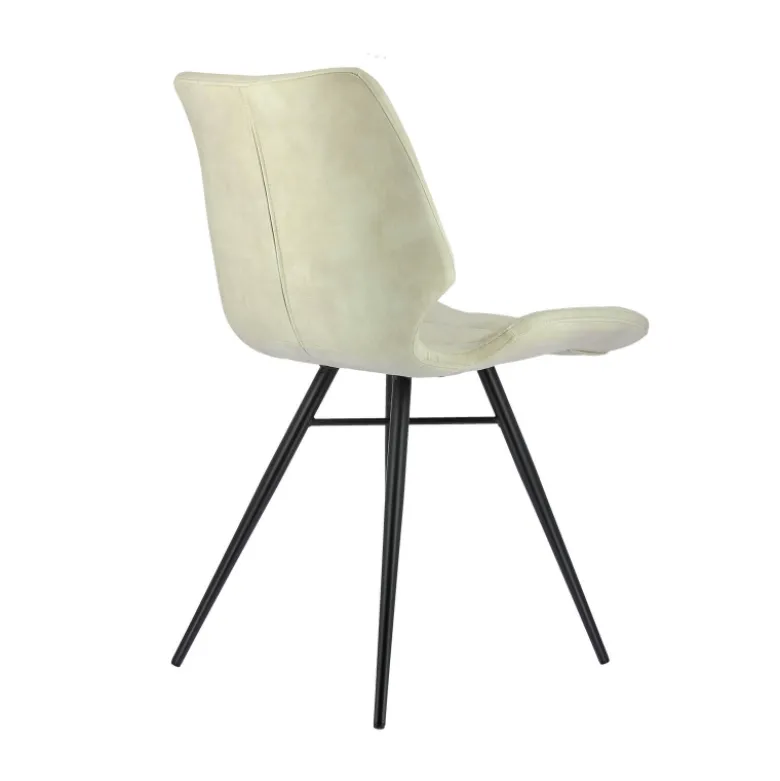 IbérisChaise design vintage rembourrée en velours