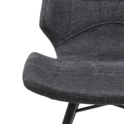 IbérisChaise design vintage rembourrée en tissu