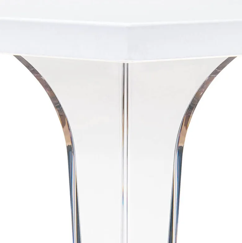 Ice Table carrée en polycarbonate et stratifié