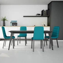 Infiné Table de salle à manger en céramique extensible