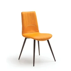 Kansas Chaise italienne moderne avec pieds en métal