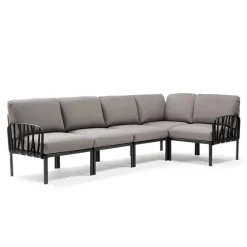 Komodo Canapé modulable d'extérieur 5 places