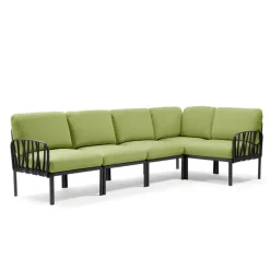 Komodo Canapé modulable d'extérieur 5 places