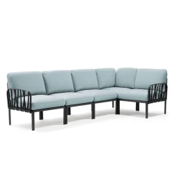 Komodo Canapé modulable d'extérieur 5 places