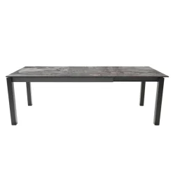 Lakera Table en Dekton rectangulaire extensible avec pieds en métal