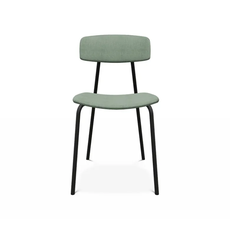 Lazio Chaise en tissu de style rétro fabriquée en Belgique