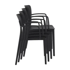 Loft Chaise moderne avec accoudoirs en polypropylène micro perforé