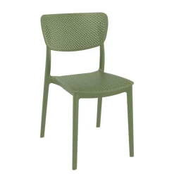 Lucy Chaise moderne en polypropylène micro perforé