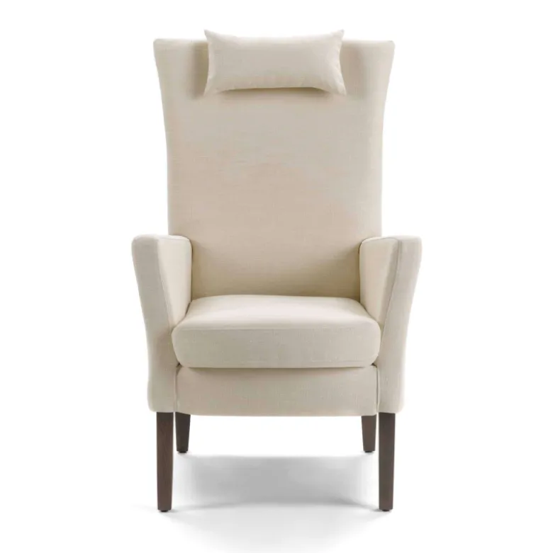Manhattan Uno HD Mobitec® Fauteuil dossier haut en tissu et bois