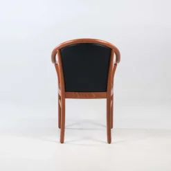 Manuela Fauteuil bridge en bois avec assise et dossier rembourrés