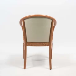 Manuela Fauteuil bridge en bois avec assise et dossier rembourrés
