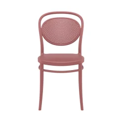 Marcel Chaise de jardin moderne empilable en polypropylène