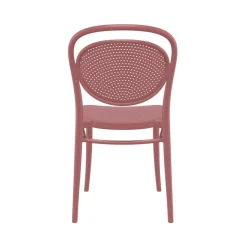 Marcel Chaise de jardin moderne empilable en polypropylène