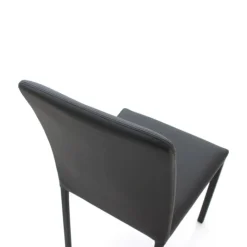 Marion H Chaise de salle à manger contemporaine en synthétique et métal
