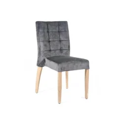 Matias 2 stack Chaise empilable confortable de salle à manger en tissu