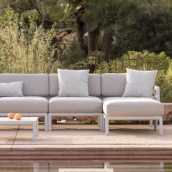 Maximo Pouf de jardin en polypropylène et tissu