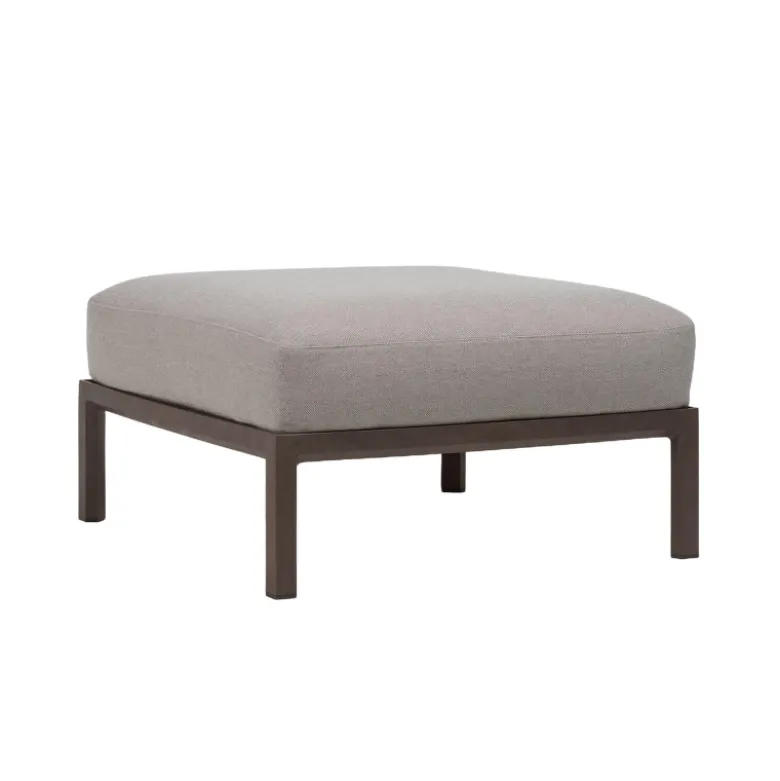 Maximo Pouf de jardin en polypropylène et tissu