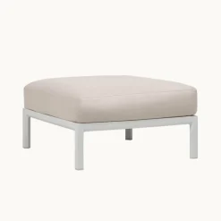 Maximo Pouf de jardin en polypropylène et tissu