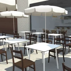 Maya Table carrée en stratifié