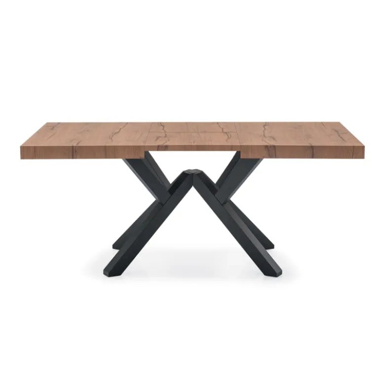Mikado Connubia© Table extensible design en mélaminé avec pieds en bois