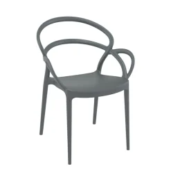 Mila Fauteuil design empilable en polypropylène