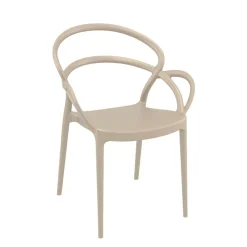 Mila Fauteuil design empilable en polypropylène