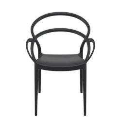 Mila Fauteuil design empilable en polypropylène