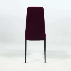 Mirta Chaise de séjour moderne en tissu et pieds en métal