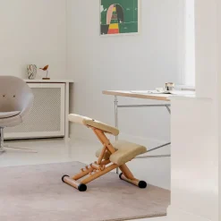 Multi Varier® Siège de bureau ergonomique en tissu et bois