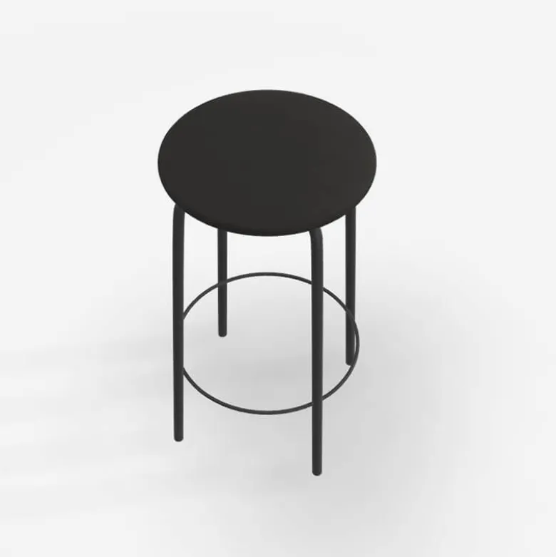 Nantes Tabouret snack sans dossier assise en tissu rembourrée