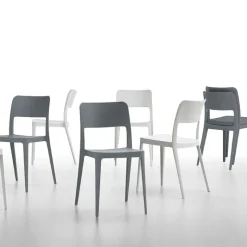 Nené Midj® Chaise de terrasse empilable en polypropylène