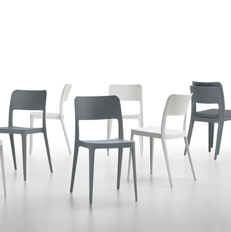 Nené Midj® Chaise de terrasse empilable en polypropylène