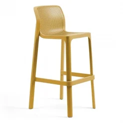 Net Tabouret haut empilable en polypropylène