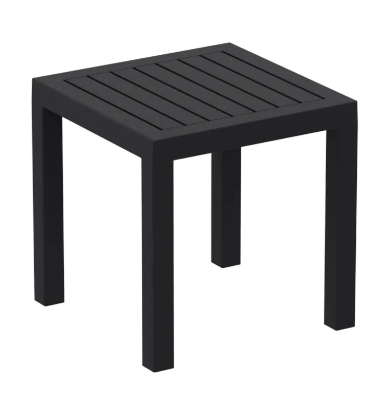 Ocean Side Table basse d’appoint carrée en résine pour jardin
