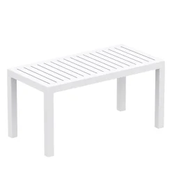 Ocean Table basse de jardin en résine rectangulaire