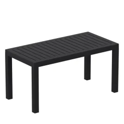 Ocean Table basse de jardin en résine rectangulaire