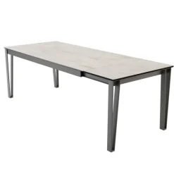 Okaso Table extensible moderne en céramique pieds en épingle