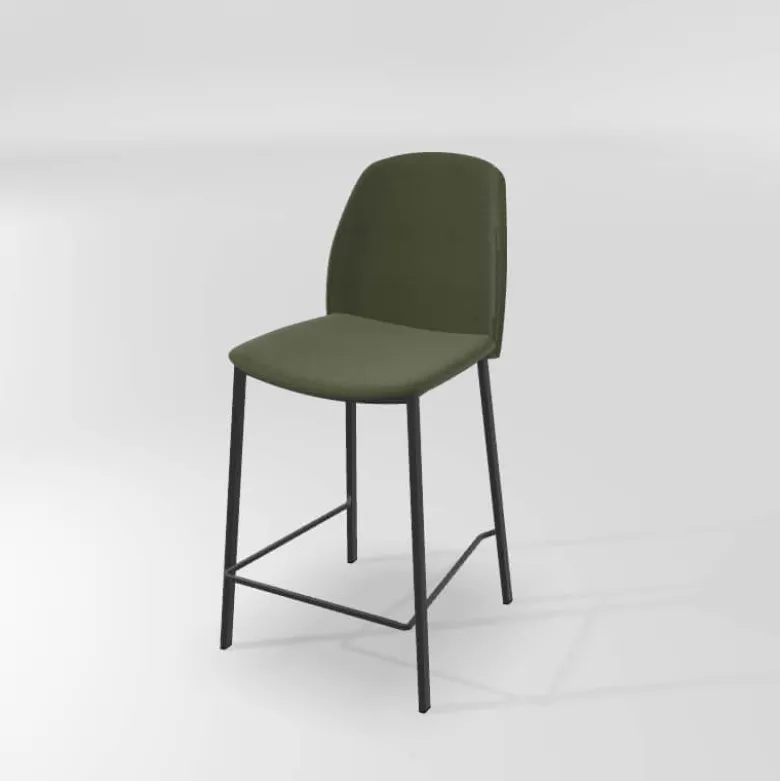 Olivia Tabouret snack moderne en tissu